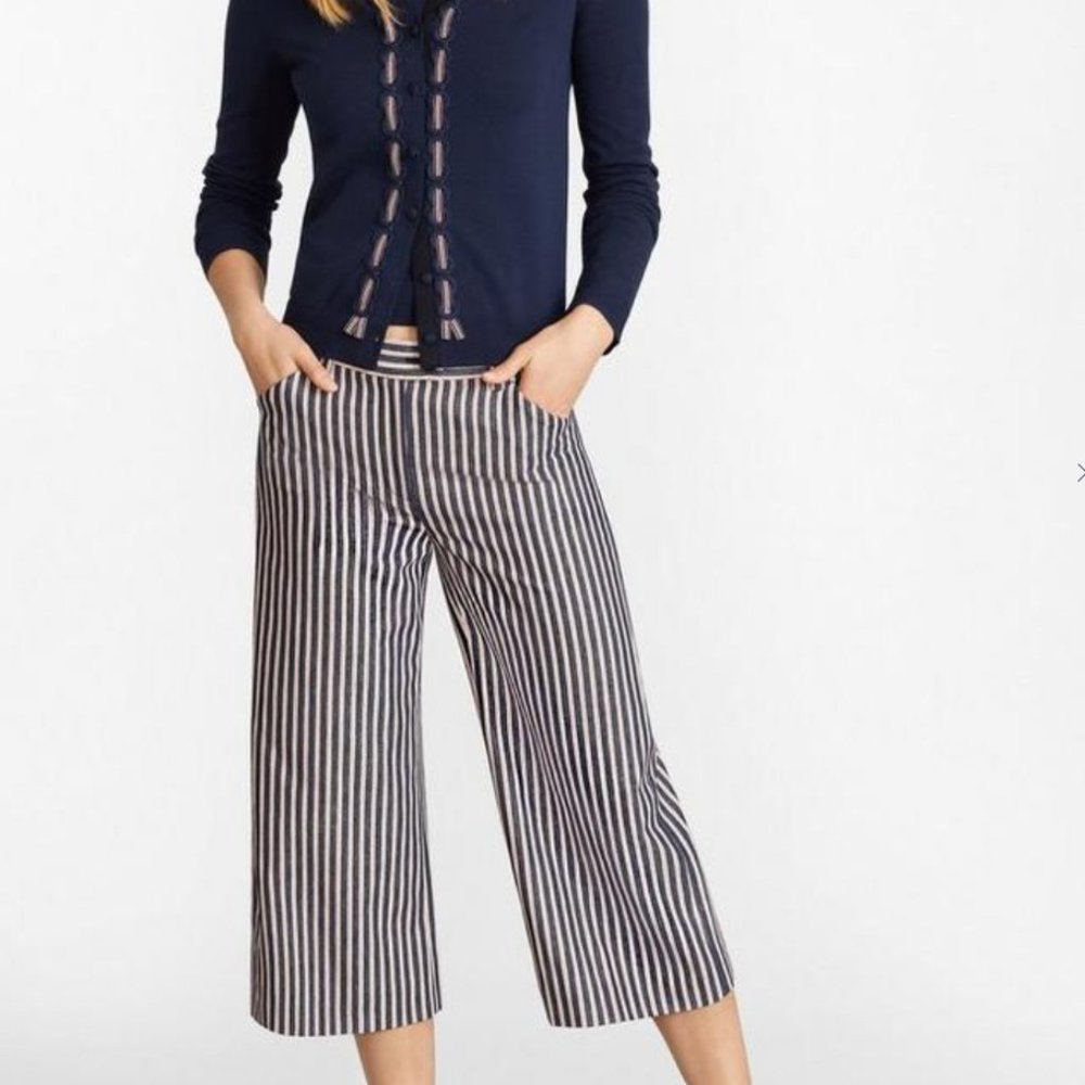 Brooks Brothers Striped Cotton Dobby Culottes size 6